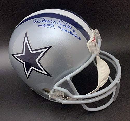 Randy White potpisao Dallas Cowboys F/S kacigu HOF 94 Pro Bowl PSA / NFL kacige sa autogramom sa DNK AUTOGRAMOM