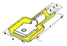 Terminals izolirani spojnik muški 10-12 AWG