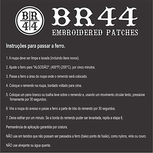 BR44 BP0218ET01 Filipini zakrivljeni zakrpi za uniformu, kimono, prsluk bicikl, glačalo ili šivanje bijele boje