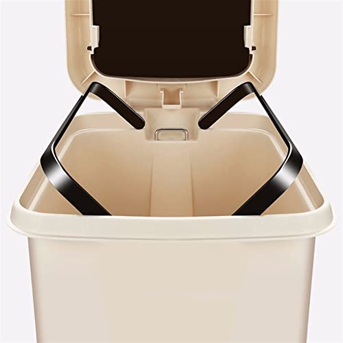 Hihelo smeće bin 8 / 10L kantu za smeće sa zatvorenim poklopcem Kuhinjski toalet kupatilo plastično smeće možešati zvuk ručno pritisnite