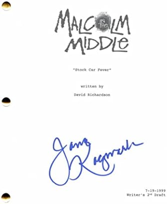 Jane Kaczmarek potpisao je autogragram Malcolm u srednjoj full Epizod skriptu - Costarring: Frankie Muniz, Bryan Cranston, Erik per