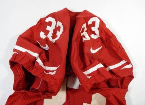 2012 San Francisco 49ers Jewel Hampton 33 Igra Polovna crvena dres 2