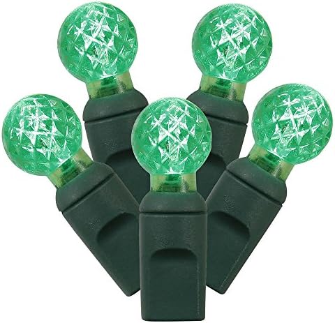 Vickerman Set od 100 topla bijela LED G12 Berry Božićna svjetla 4 razmak-zelena žica