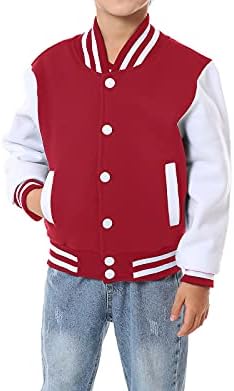 Mowbeat Dječija Bejzbol jakna dječački školski sakoi u Univerzitetskom stilu Top za djevojčice Gornja jakna sportske trenerke kaput