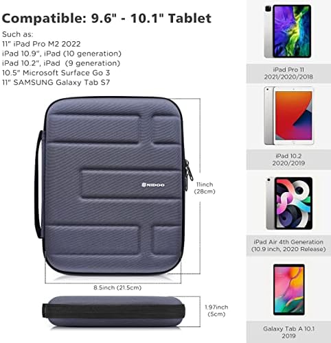 Nidoo Hardshell iPad futrola za tablet za 11-inčni iPad Pro M2 2022/10. 9 10.2 iPad / 10.5 10.9 iPad Air 4. 5. generacije, torba za nošenje laptopa za Surface Go 3 2 / Samsung store Accessories