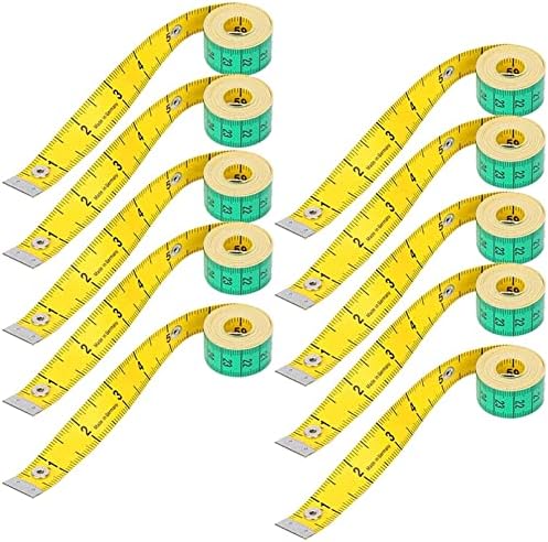 AOOF 10 kom, mjerenje trake za mjerenje alata za poprsnu struk opseg mjernog alata 150cm / 60in 243g