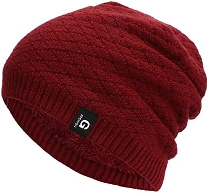 Knit Beanie Hat za žene Zima topli pleteni šešir Slouchy Beanie Cap Stretch debela slatka pletena kapa za hladno vrijeme