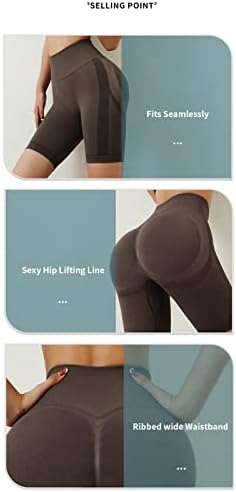 Aibianocel Scrich Butt Hots za dizanje za žene Visoki struk vježba Bešimne bicikliste kratke hlače Yoga kratke hlače TIK tok nogavice