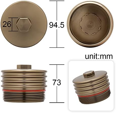 CNC Filter za ulje Poklopac poklopca školjke kovanog aluminijskog legura ulje za ulje za N20 N26 N52 N54 N55