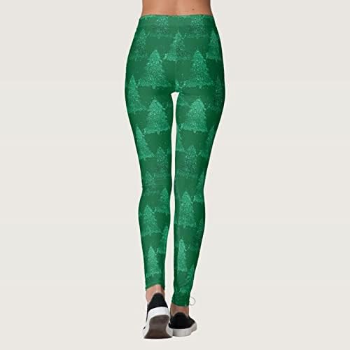 LMSXCT božićne hlače za žene 2022, slatka zimska temmska kontrola visokih struka modne gamaše Wram Scret Howout Work Yoga
