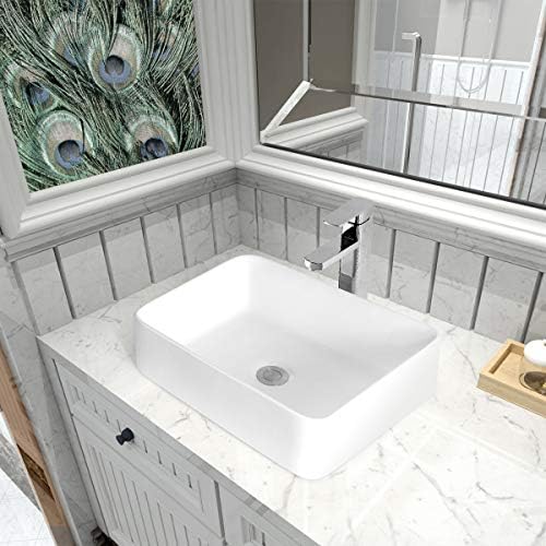 Sinber 19 x 15 Bijela pravougaona keramička Radna ploča umivaonik za umivaonik za kupaonicu