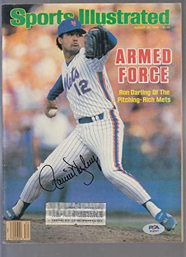 Ron Darling potpisan 1986 Sports Illustrated 8/25 sa autogramom Mets PSA / DNK-autogramom MLB časopisi