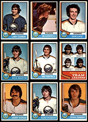 1974-75 O-Pee-Chee Buffalo Sabers u blizini Team Set Buffalo Sabers Ex + Sabers