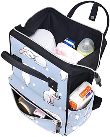 Vodeni konor Rabbit White Playe Diet Točane torbe za ruksak Baby Nappy Promjena torbe Multi funkcija Velika kapaciteta Travel Bag