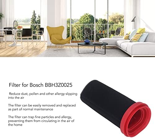 Filter visoke efikasnosti, ručni usisivač sa 2 pakovanja zamjenski Filter za Bosch BBH3Z0025 BBH3PETGB BBH3251GB ručni usisivač dijelovi