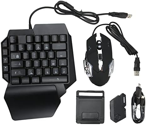 Cuifati tastatura za igre jednom rukom,tastatura za igre sa 35 tastera, prenosiva Mini tastatura za igre, ergonomski kontroler igre