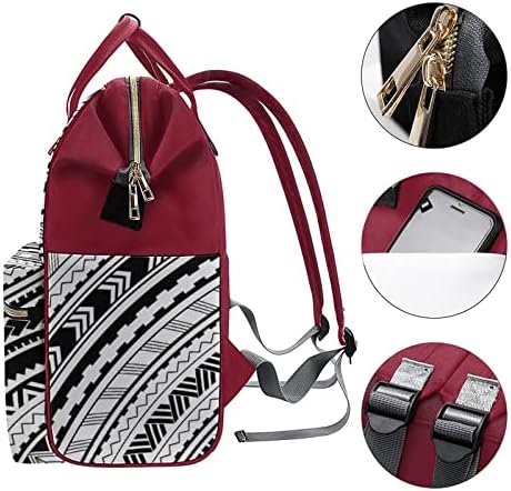Maori stil ethhnic ukras pelena ruksak ruksak vodootporna mama ruksak za velike kapacitete