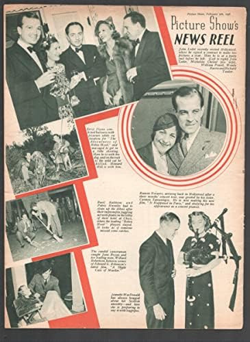 Slika 2/5/1938-britanski pub-star pix-informacije o filmu-Barbara Stanwyck-Madeleine Carroll-Herman Brix-VG