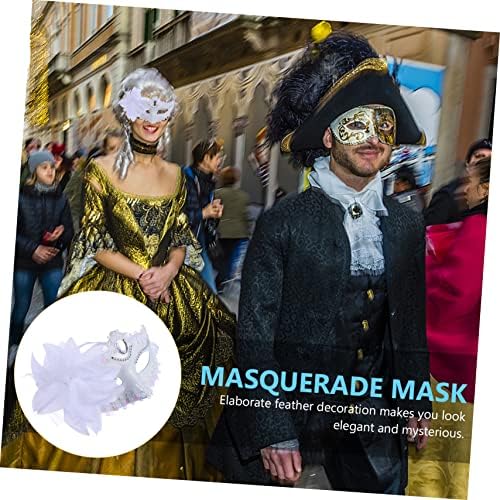 Abaodam 2pcs ljiljana maska ​​masne party pribor cosplay rekvizite Cosplay plastična maska ​​za lice ružičaste
