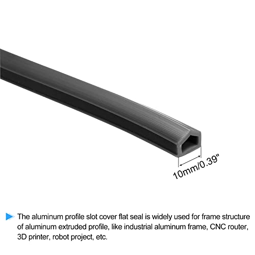 MekCanixity aluminijumski profil Poklopac ravnog brtva crna 2m 10mm 4545 5050 serija za 3D pribor za štampač od 1