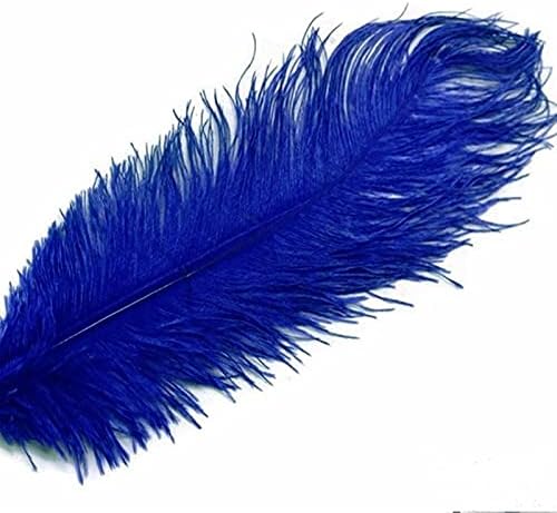 Zamihalaa Kraljevsko plavo pahuljasto nojevo pero 15-70CM 10-200kom DIY perje za zanate dekoracija vjenčanica za zabave Plumas Show