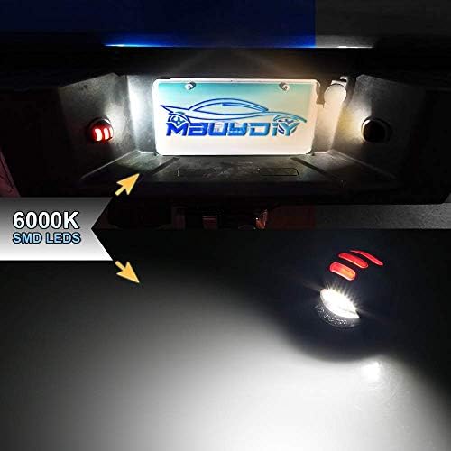 Mbuydiy LED dozvola za lampicu lampica sa crvenim OLED Neon Tube kompatibilna sa F150 1990-2014, F250 F350 1999-, Ranger 1983-2011,