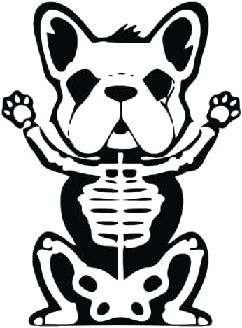 Kostur francuski pas bik 4 inča vodootporna naljepnica Naljepnica Francuska zodijačka Astrologija Horoskop čakra jezivi gotički Goth
