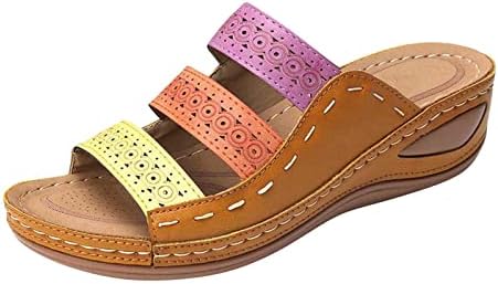 RBCulf papuče za žene klinasto peta Comfort Plus size plaža na cipelama modni flop sandale unutarnjeg dijela vanjskih klizača