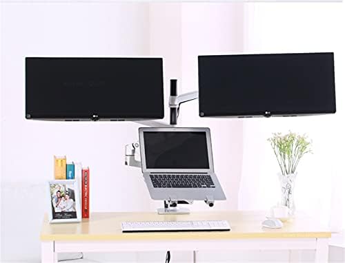 SLSFJLKJ Desktop Full Motion 17-32inch ruka za montiranje držača sa dva monitora +10-15, 6 inča podrška za Laptop mehanička opružna