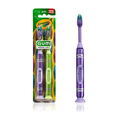 GUM-227kkb Crayola Dječija metalik Marker četkica za zube, meka, uzrasta 5+, razne boje, 2 posjeta