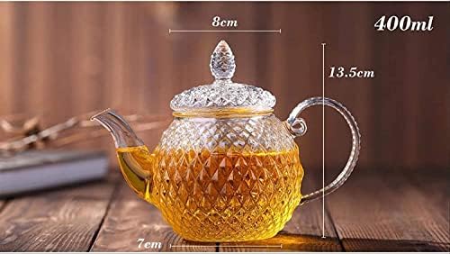 Biljni čajni čajnik 400 ml Pine otporan na toplinski otporan na čašica