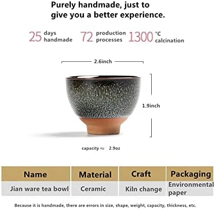 Better-love 6kom ručno rađena keramička šolja Set 2.5 oz 6 boja grnčarija šoljice za čaj Saki, kineska šolja za čaj