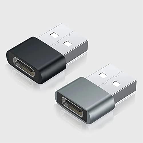 USB-C ženka za USB mužjak Brzi adapter kompatibilan sa vašim Fire HD 8 za punjač, ​​sinkronizaciju, OTG uređaje poput tastature, miš,
