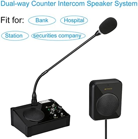 Retekess Slučaj 2 TW106 prozorskog zvučnika sa glasnim zvučnikom, jednostavan za instaliranje, interfonski sistem za poslovanje, vladina