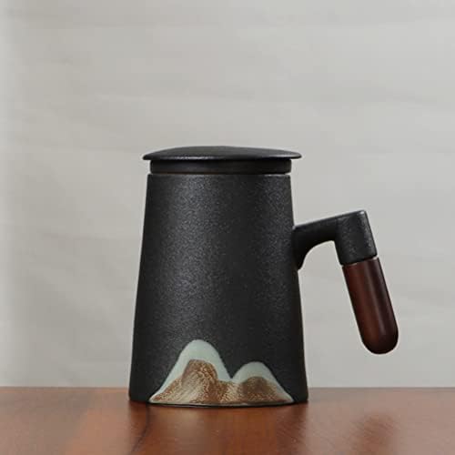 Cabilock Espresso Shot Glass Chinese Cup čaja 1 Postavite čaj za filtriranje čaša Kava keramička šolica čaja sa poklopcem keramičke