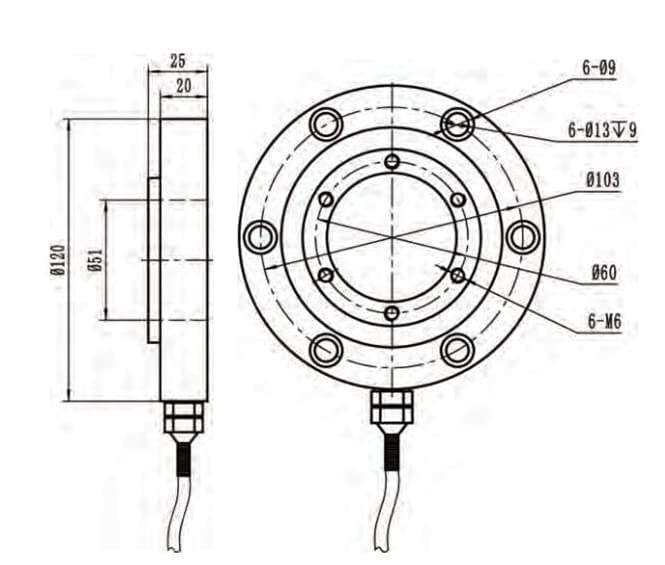 DYHX-003 Mjera zatezanje tlaka opterećenja zvona za umetaju senzor za vaganje vaganje za tester za zavarivanje za zavarivanje za zavarivanje 300kg