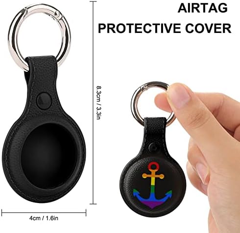 Sidro sa bojama LGBT zastave kompatibilno sa AirTag futrolom sa privjeskom za ključeve GPS stavke Finders dodatna oprema sa privjeskom