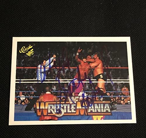 Jake Zmija Roberts 1990 Classic WWF hrvanje potpisane autogramenom karticom - autogramene fotografije hrvanja