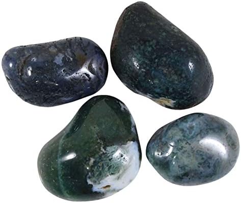 Harmonizirajte prirodnu mahovinu agate pakovanje od 4 komada srušenog reiki ljekovitog kamenja