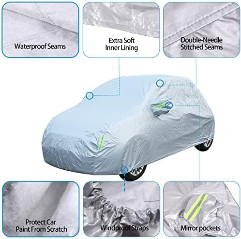 Za Fiat 500 Abarth 2011-2022 Car Custom Izdržljivi eksterijer zaštita automobila Vodootporna snježna kiša otporna na kišu
