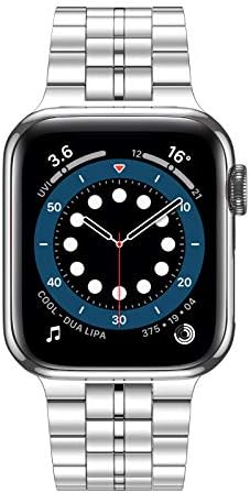 FITLINK ultra tanka remen za ručni remen od nehrđajućeg čelika za Apple Watch 44/42/40 / 38mm, Apple Watch Band kompatibilan sa Apple