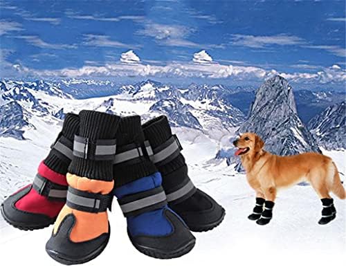 Lepsjgc 4pcs / set proljetni zimski kućni ljubimac cipele za pse vodootporne male velike pseće čizme pamuk non kliz XS XL