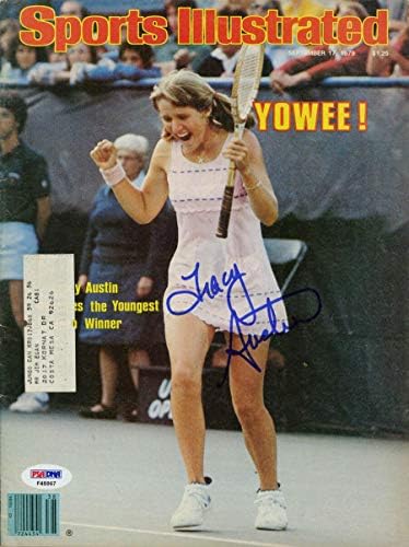 Tracy Austin potpisao Sports Illustrated Magazine US Open RARE PSA / DNA autographed-Autographed Tennis Magazines