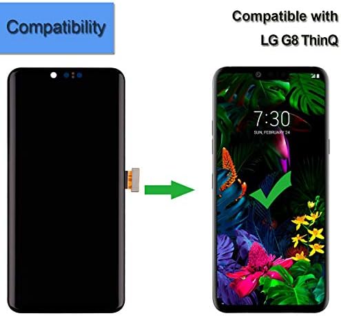 Novi LCD ekran kompatibilan sa LG G8 ThinQ LMG820QM7 LM-G820UMB LM-G820N LM-G820 6.1 inčni LCD ekran osetljiv na dodir sklop sa alatima
