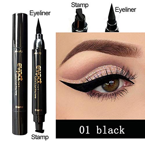 Edanta mat Eyeliner Stamp visoko pigmentirani Eye Liner vodootporni trenerci za oči dugotrajne svjetlucave šminke za oči za zabavu