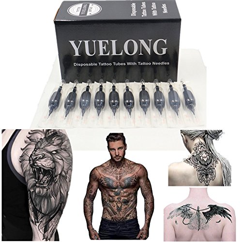Tattoo igle i cijevi Combo-Yuelong 40KOM 25mm 9rm tetovaža cijev sa tetovažom igle za Tattoo kompleti tetovaža potrepštine