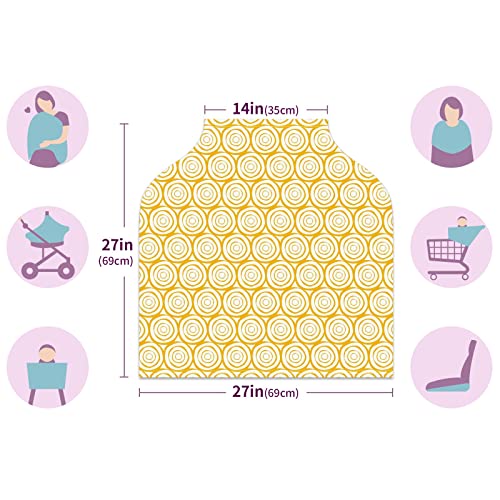 Ovlake za bebe Žuti sunce okrugli krug uzorka sestrinkiranje dojenja kolica sa šal kolica za bebe višestruke novorođenčad carseat