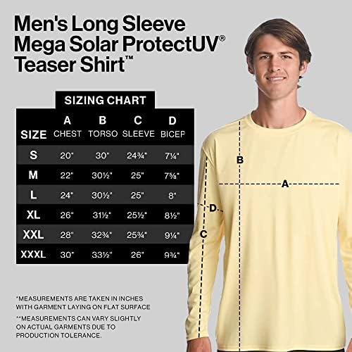 Denali muški Marlin logo turnirski Teaser UPF 50+ majica sa dugim rukavima, UV zaštita, brzo suha Ribarska košulja