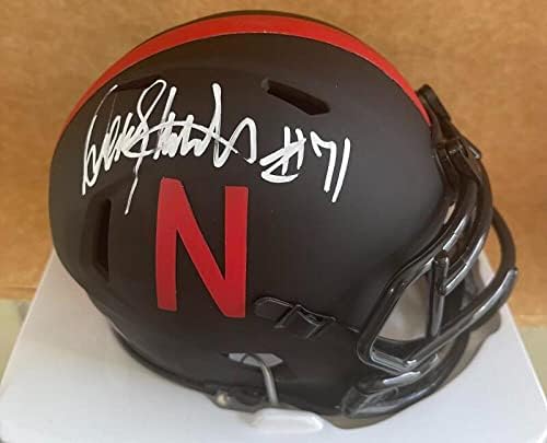 DEAN STEINKUHLER NEBRASKA 1983 OUTLAND TROPHY POTPISAN SCHUTT MINI KACIGA JSA SVJEDOK