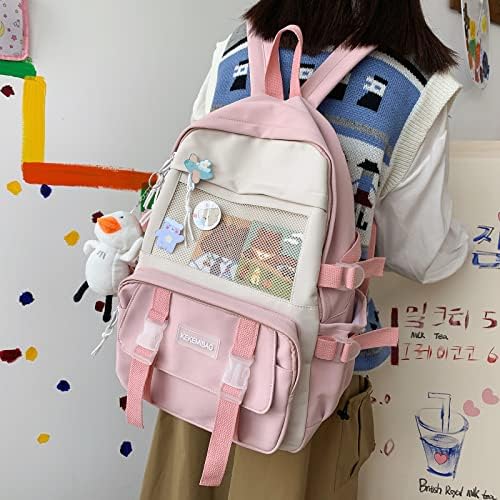 CM C&M Wodro Kawaii ruksak sa iglama slatki ruksak za žene djevojčice putni ruksak školski ruksak estetski ruksak za školu